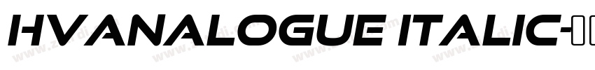 HVAnalogue Italic字体转换